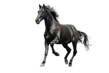 Andalusian Horses: Beauty and Versatility in Equine Excellence Isolated on Transparent Background