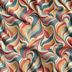 Fototapeta premium Abstract pastel fabric seamless pattern