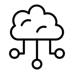 Connected Vector Line Icon Design