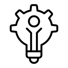 Innovation Vector Line Icon Design