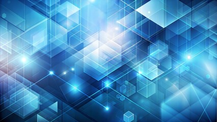 Abstract Geometric Blur: A modern, blue-toned blurred background with subtle geometric shapes, suitable for contemporary designs.
