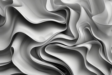 Elegant Abstract Gray Wave Patterns for Backgrounds and Designs
