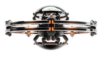 Next-Generation Antigravity Apparatus Isolated on Transparent Background