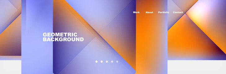 Gradient triangles composition with bright fluid colors. Vector Illustration For Wallpaper, Banner, Background, Card, Book Illustration, landing page