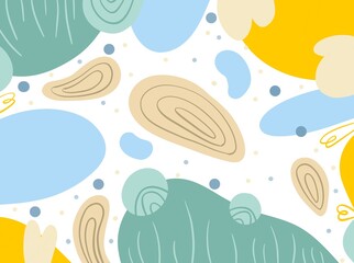seamless pattern with shells