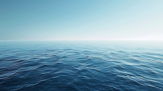 A minimalist background featuring a gradient of blue shades, evoking a calm ocean or sky.