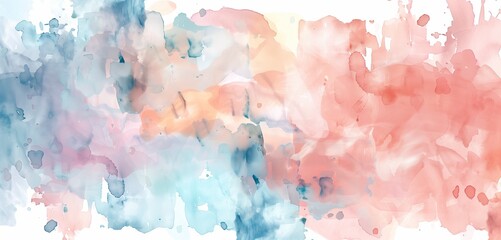 Sophisticated minimalist watercolor splashes in pastel colors for a delicate and artistic wallpaper design.