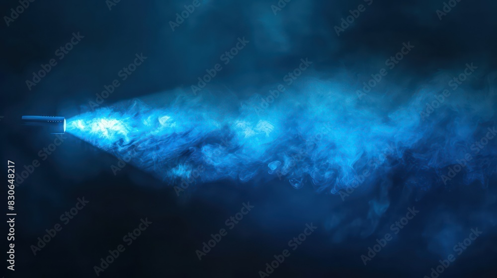 Poster highlight the intensity of your message with an image showcasing a blue vector spotlight piercing th