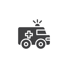 Ambulance car vector icon