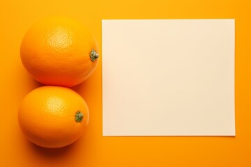Top view of blank paper, envelope, and pen on orange backdrop with room for text - Powered by Adobe