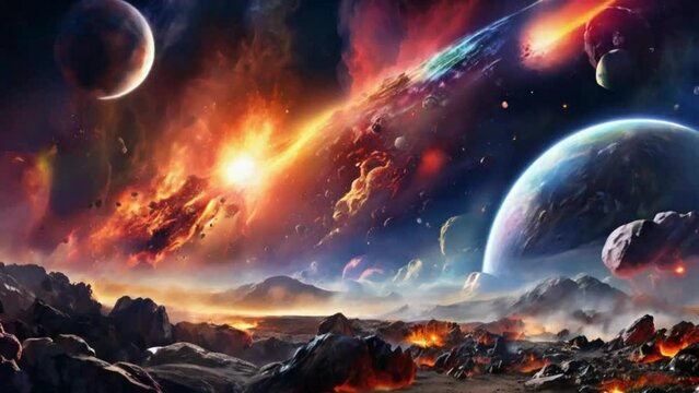 planet in space