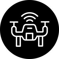 Vector Design Smart Drone Icon Style