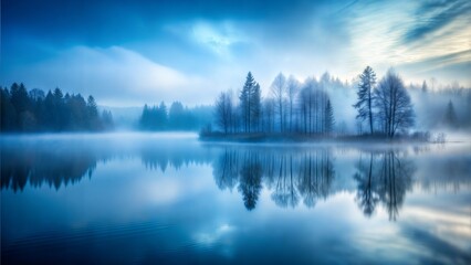 Foggy Morning Blur: A cool, grey and blue blurred background that captures the moodiness of a foggy morning, suitable for contemplative designs.
