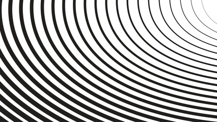 Obraz premium Black and white stripes with curve abstract background for presentation or backdrop