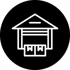 Vector Design Warehouse Icon Style