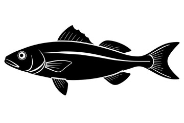 fish silhouette vector illustration