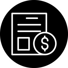 Vector Design Bill Icon Style