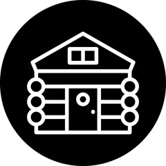 Vector Design Cabin Icon Style