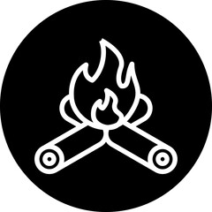 Vector Design Bonfire Icon Style