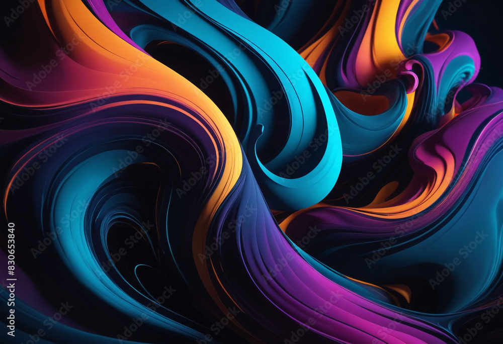 Poster A dark abstract background with deep shadows and ethereal elements, illuminated by dramatic lighting. Mysterious and captivating visual intrigue awaits, low key light