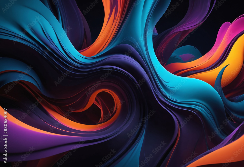 Poster A dark abstract background with deep shadows and ethereal elements, illuminated by dramatic lighting. Mysterious and captivating visual intrigue awaits, low key light