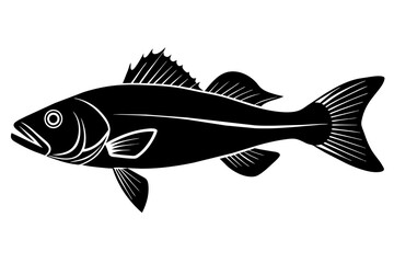 fish silhouette vector illustration