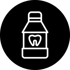 Vector Design Mouthwash Icon Style