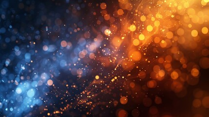 Fototapeta premium Royal blue and burnt orange contrast in mesmerizing Friendship Day background glowing trails misty textures deep bonds background