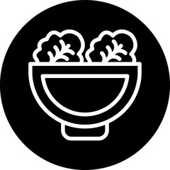 Vector Design Salad Icon Style
