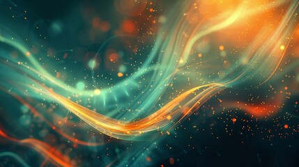 Vibrant orange teal wallpaper background