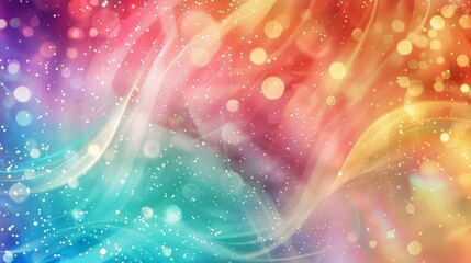 Back to School background with a spectrum of colors and twinkling light effects background