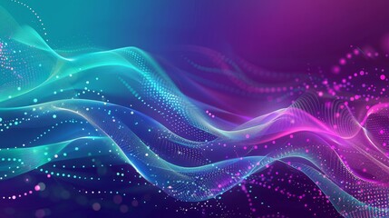 Dynamic Back to School background with purple to teal gradient light effects background