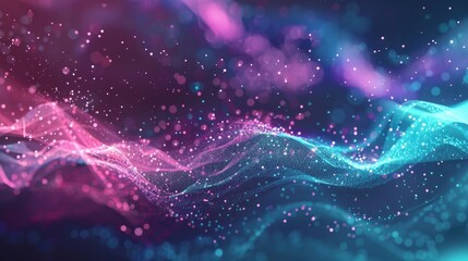 Obraz premium Gradient Back to School background from purple to teal with light effects background
