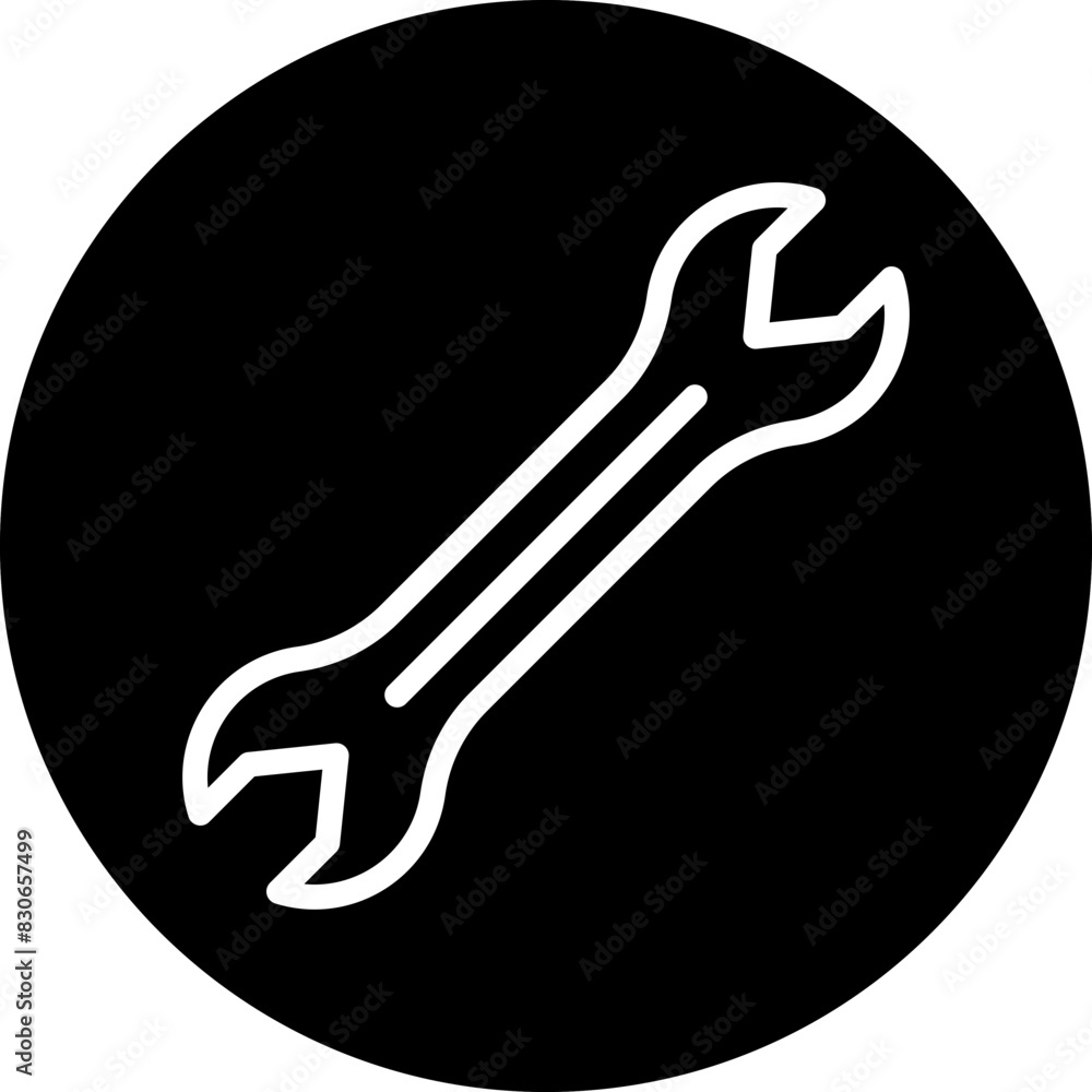 Canvas Prints vector design wrench icon style