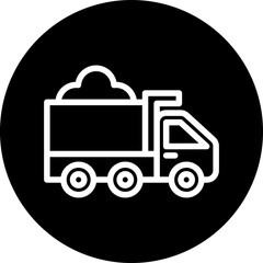 Vector Design Dump Truck Icon Style