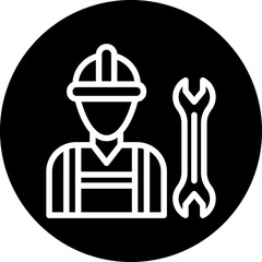 Vector Design Construction Worker Icon Style