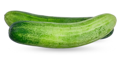 Cucumbers isolated on the white background
