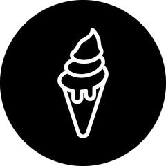 Vector Design Icecream Cone Icon Style