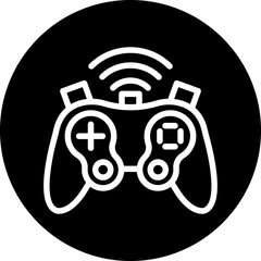 Vector Design Wireless Joystick Icon Style