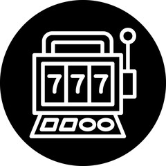 Vector Design Slot Machine Icon Style