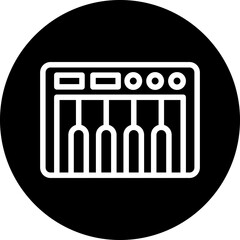 Vector Design Piano Icon Style