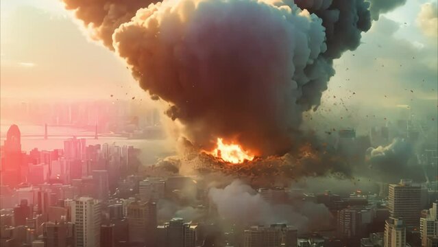 an explosion around the city