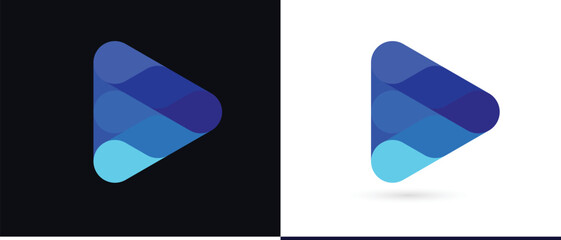 blue arrow icon logo, symbol of progress growth evolving business, moving quick change technology, quick speed active development