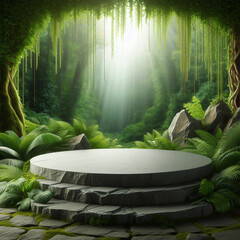 studio background for product presentation. Empty room with shadows