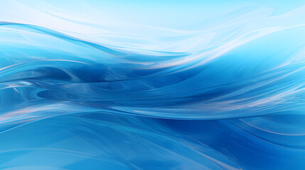 Fototapeta premium Digital blue geometric AI abstract graphics poster background