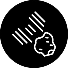 Vector Design Meteorites Icon Style © designing ocean