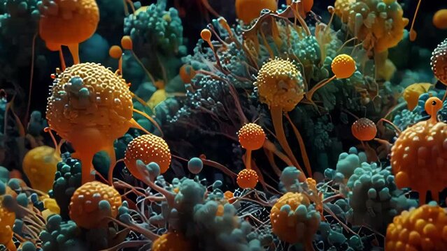animation - Microscopic Alien World