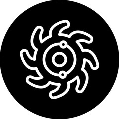 Vector Design Black Hole Icon Style