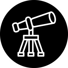 Vector Design Telescope Icon Style