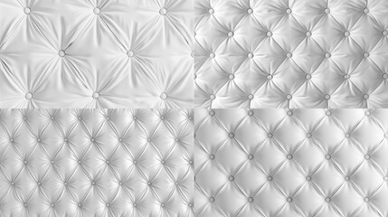 Close Up of a Buttoned Mattress